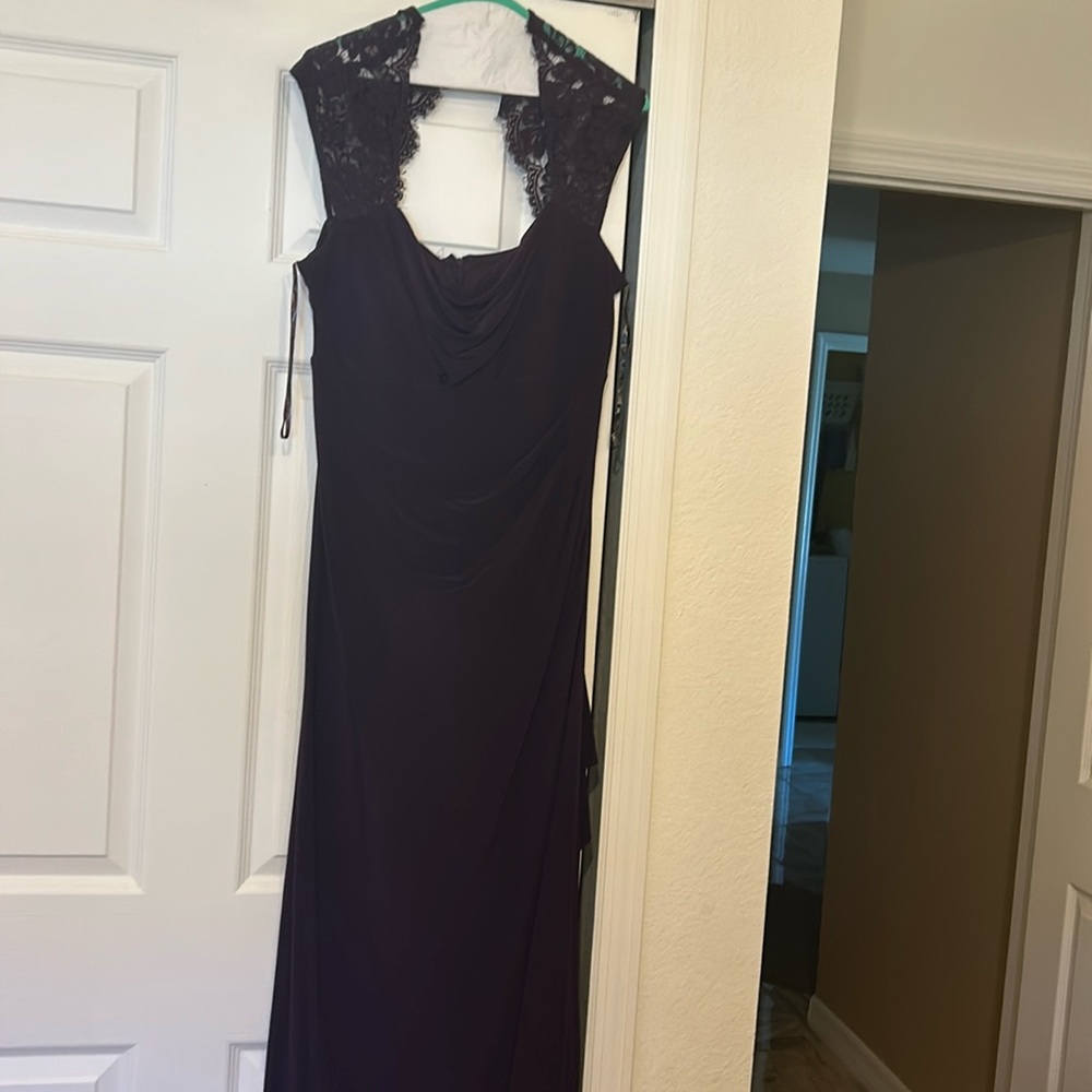 Long dark purple dress bought it for a cruise